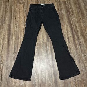 Abercrombie & Fitch The Bootcut Mid Rise Jeans Women's 29 Black Curve Love Denim